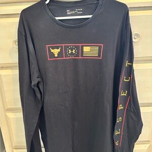 Under Armour Black Shirt with Gold and Red Accents